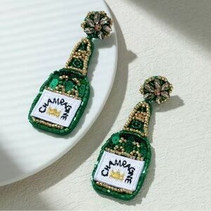 Champagne Bottle Earrings 🍾🍾